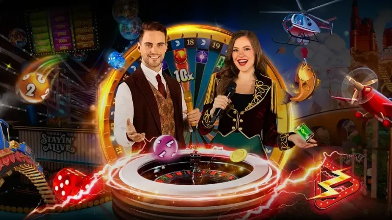 Evolution Gaming live casino studio dealer lobby