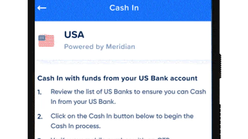 GCash online merchant cash-in gateway on smartphone